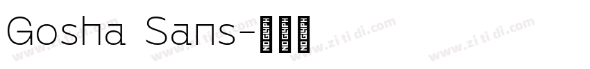 Gosha Sans字体转换